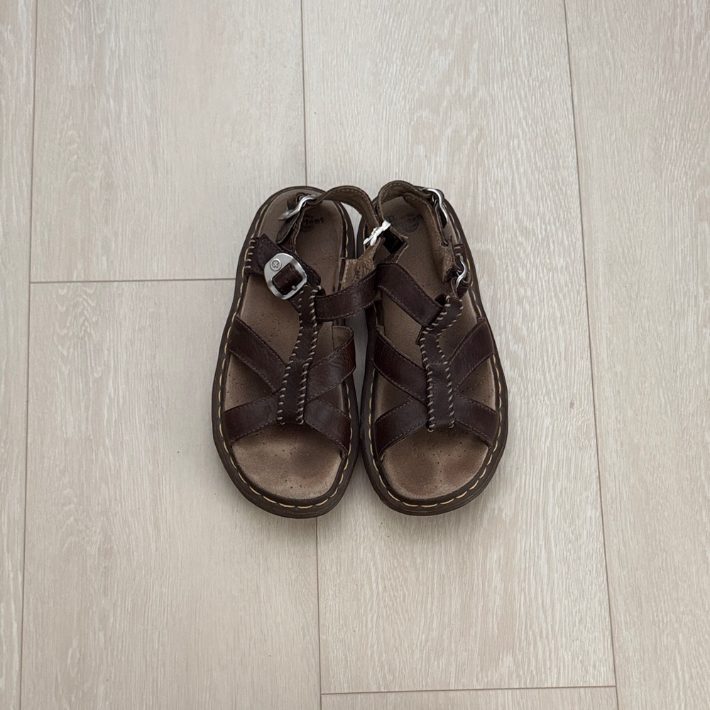 Dr. Martens Vintage Cherie Brown Leather Sandals